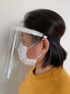 PPE Face Shield Covered