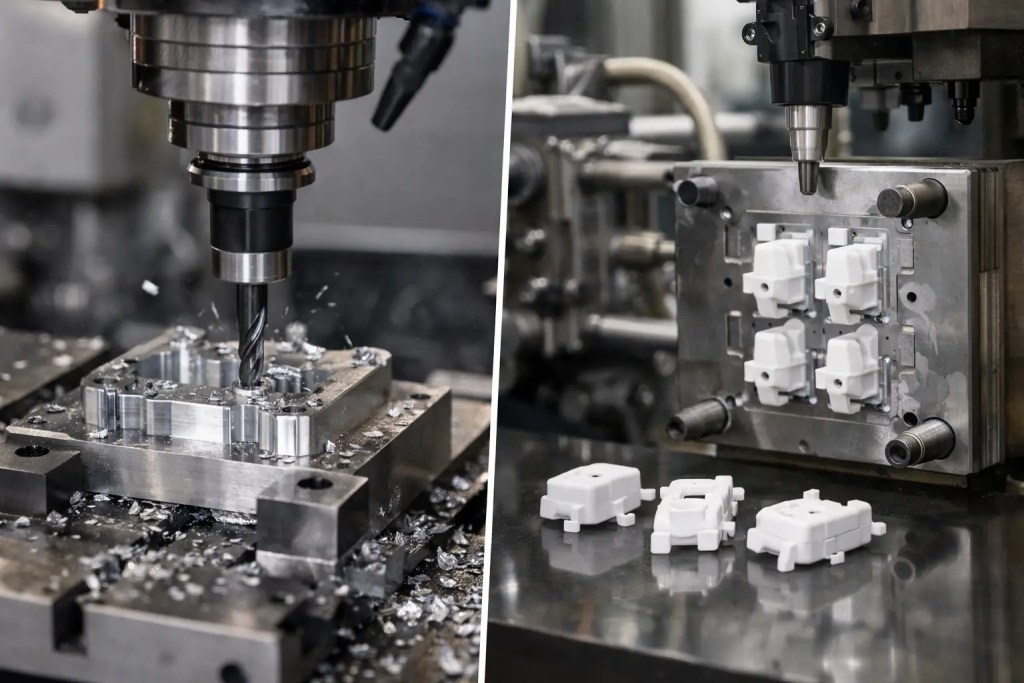 CNC Machining vs Injection Molding for Bridge Production